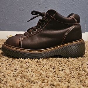 Vintage Dr. Martens boots with bouncing soles brown leather us sz 7 Uk Sz 5